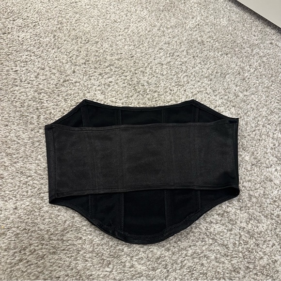 Thin Black Corset Top - Picture 2 of 3